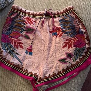 FARM Rio Pink and Multicolor Patterned Women Shorts